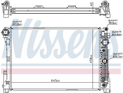 RADIATOR RACIRE MOTOR NISSENS 67162 - Compatibil cu MERCEDES-BENZ