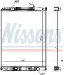 Radiator racire motor Nissens 671650
