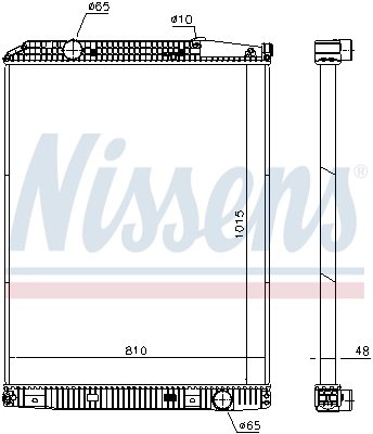 Radiator racire motor Nissens 671650
