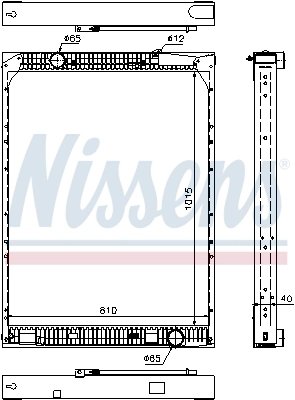 RADIATOR RACIRE MOTOR NISSENS 67169 - Compatibil cu MERCEDES-BENZ, SETRA