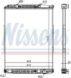 RADIATOR RACIRE MOTOR NISSENS 671690 - Compatibil cu MERCEDES-BENZ