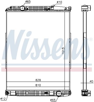 Radiator racire motor Nissens 671690