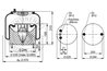 BURDUF SUSPENSIE PNEUMATICA CONTITECH AIR SPRING 6717 N P01 - Piesa auto compatibila cu mai multe marci