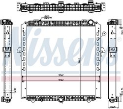RADIATOR RACIRE MOTOR NISSENS 67175 - Compatibil cu MERCEDES-BENZ