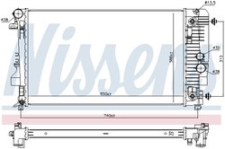 RADIATOR RACIRE MOTOR NISSENS 67174 - Compatibil cu MERCEDES-BENZ