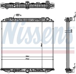 RADIATOR RACIRE MOTOR NISSENS 671750 - Compatibil cu MERCEDES-BENZ