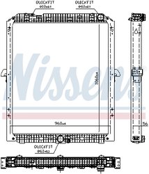 RADIATOR RACIRE MOTOR NISSENS 67176 - Compatibil cu MERCEDES-BENZ