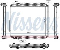 RADIATOR RACIRE MOTOR NISSENS 671780 - Compatibil cu MERCEDES-BENZ