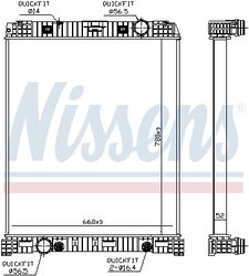 Radiator racire motor Nissens 67179