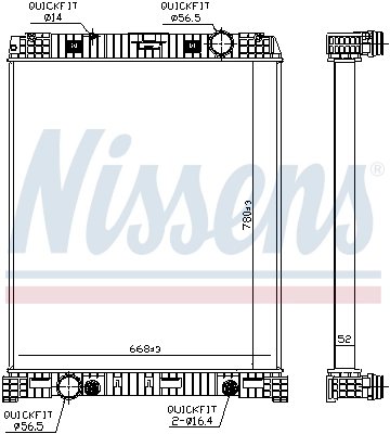 RADIATOR RACIRE MOTOR NISSENS 67179 - Compatibil cu MERCEDES-BENZ
