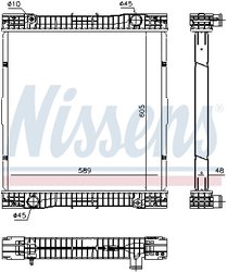 Radiator racire motor Nissens 67184