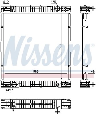 RADIATOR RACIRE MOTOR NISSENS 67184 - Compatibil cu MERCEDES-BENZ