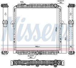 Radiator racire motor Nissens 67191