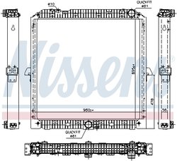 Radiator racire motor Nissens 67192