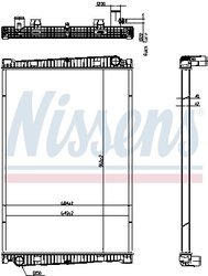 Radiator racire motor Nissens 67193