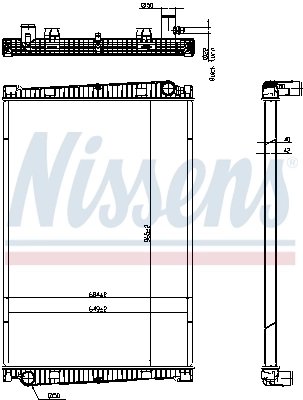 RADIATOR RACIRE MOTOR NISSENS 67193 - Compatibil cu MAN
