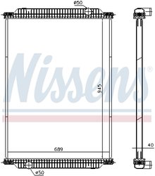 Radiator racire motor Nissens 671950