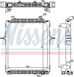 RADIATOR RACIRE MOTOR NISSENS 67206 - Compatibil cu RENAULT TRUCKS