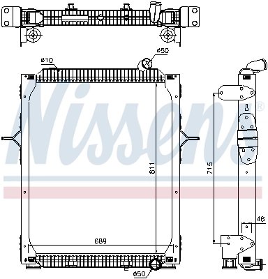 Radiator racire motor Nissens 67206
