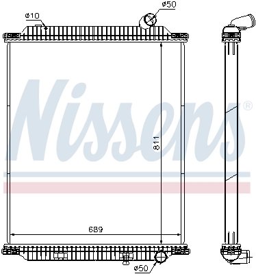 Radiator racire motor Nissens 672060