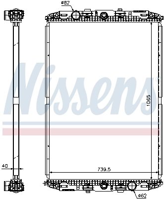 Radiator racire motor Nissens 67219