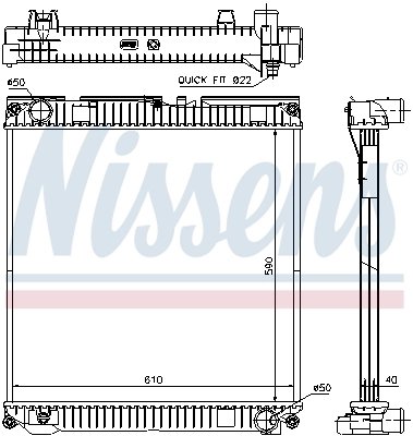 Radiator racire motor Nissens 67224A
