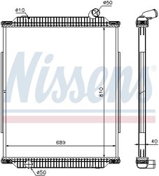 RADIATOR RACIRE MOTOR NISSENS 672450 - Compatibil cu RENAULT TRUCKS