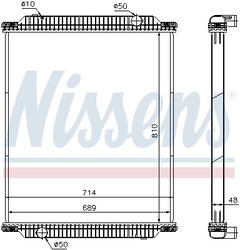 Radiator racire motor Nissens 672570