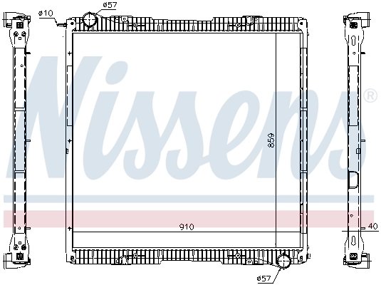 Radiator racire motor Nissens 67292