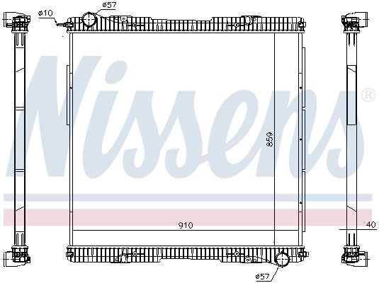 Radiator racire motor Nissens 672920