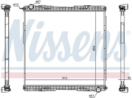 Radiator racire motor Nissens 672920