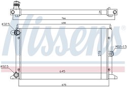 RADIATOR RACIRE MOTOR NISSENS 67304 - Compatibil cu FORD, SEAT, VW