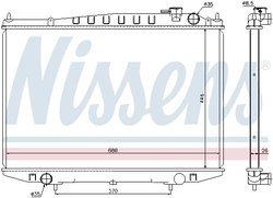 RADIATOR RACIRE MOTOR NISSENS 67356 - Compatibil cu NISSAN