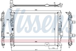 Radiator racire motor Nissens 67363