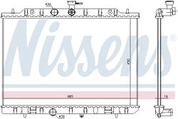 RADIATOR RACIRE MOTOR NISSENS 67365 - Compatibil cu NISSAN