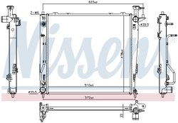 Radiator racire motor Nissens 67465