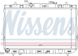 RADIATOR RACIRE MOTOR NISSENS 67467 - Compatibil cu HYUNDAI
