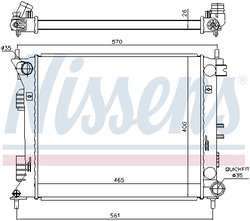 Radiator racire motor Nissens 675007
