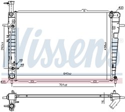 Radiator racire motor Nissens 675015