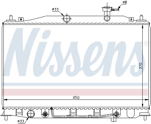 Radiator racire motor Nissens 67503