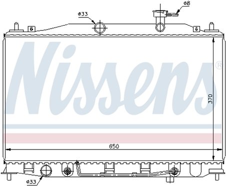 Radiator racire motor Nissens 67503