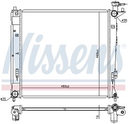 Radiator racire motor Nissens 675019
