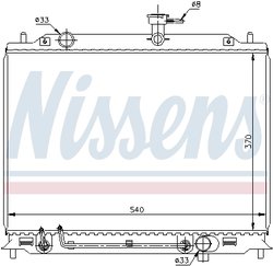 Radiator racire motor Nissens 67504