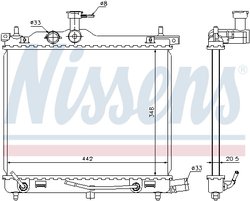 Radiator racire motor Nissens 67547
