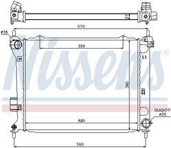 Radiator racire motor Nissens 67549