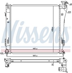 Radiator racire motor Nissens 67551