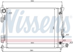 RADIATOR RACIRE MOTOR NISSENS 67553 - Compatibil cu HYUNDAI