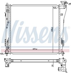Radiator racire motor Nissens 67552