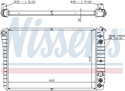RADIATOR RACIRE MOTOR NISSENS 67600 - Compatibil cu CHEVROLET, PONTIAC