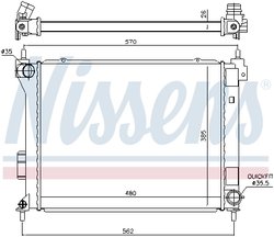 Radiator racire motor Nissens 67615